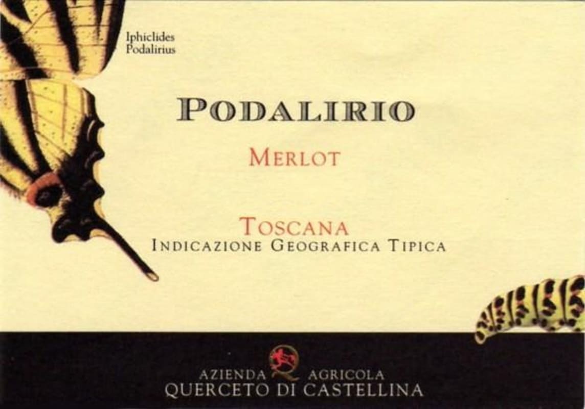 Castello di Querceto Podalirio Merlot 2007 Front Label