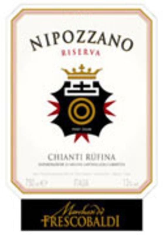 Frescobaldi Nipozzano Chianti Rufina Riserva 2002 Front Label