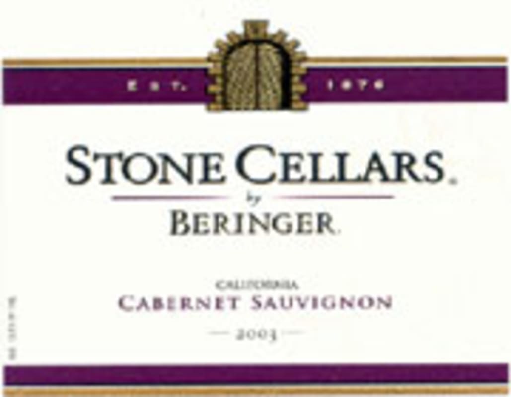 Stone Cellars Cabernet Sauvignon 2003 Front Label
