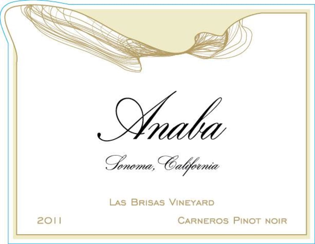 Anaba Las Brisas Vineyard Pinot Noir 2011 Front Label