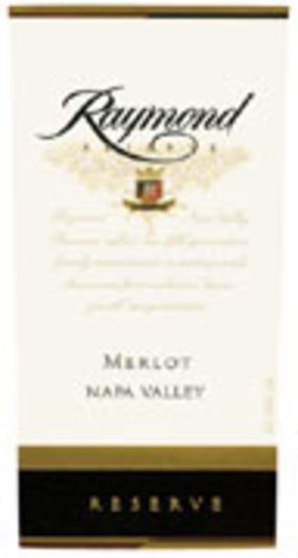 Raymond Reserve Selection Merlot 2002 Front Label
