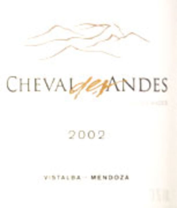 Cheval des Andes 2002 Front Label