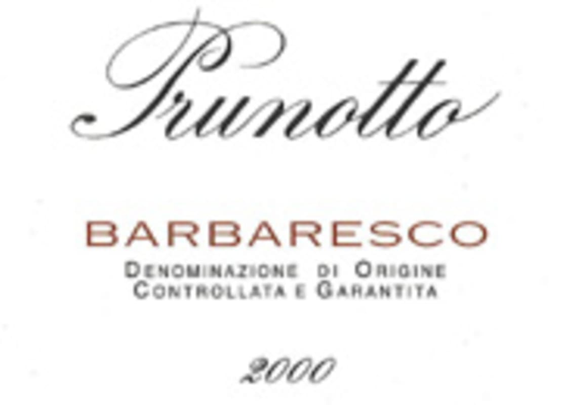Prunotto Barbaresco 2000 Front Label