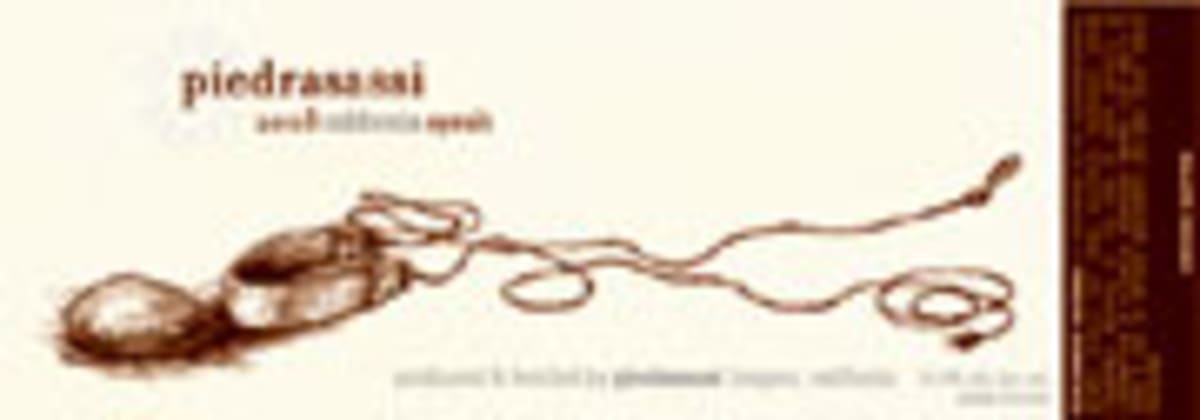 Piedrasassi Syrah 2003 Front Label