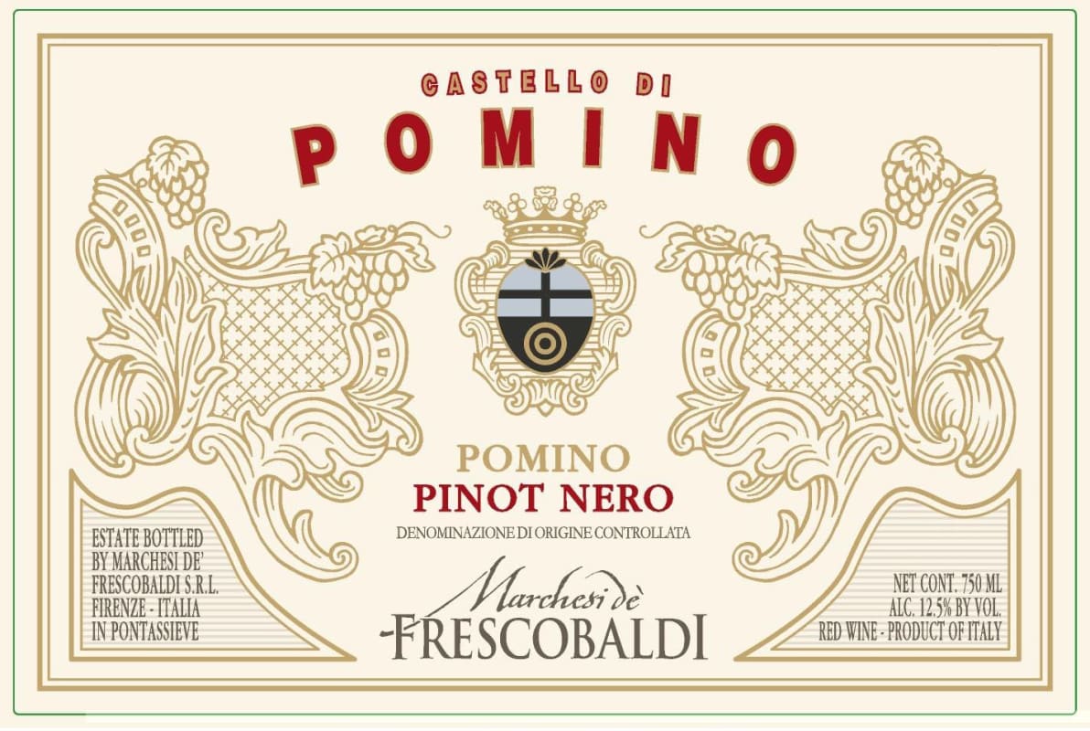 Frescobaldi Castello di Pomino Pinot Nero 2009 Front Label