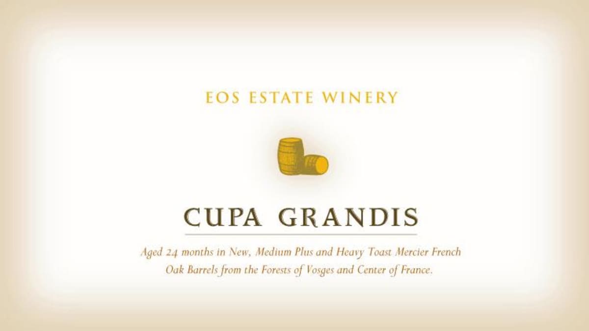EOS Cupa Grandis Petite Sirah 2014 Front Label