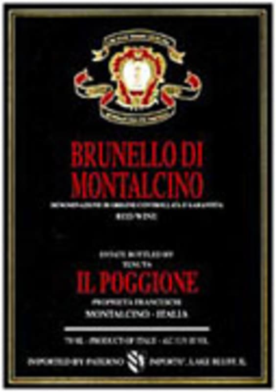 Il Poggione Brunello di Montalcino 2000 Front Label