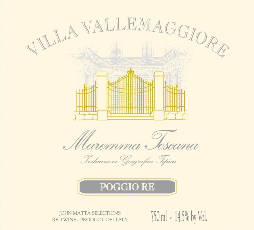 Castello Vicchiomaggio Villa Vallemaggiore Maremma Toscana 2012 Front Label