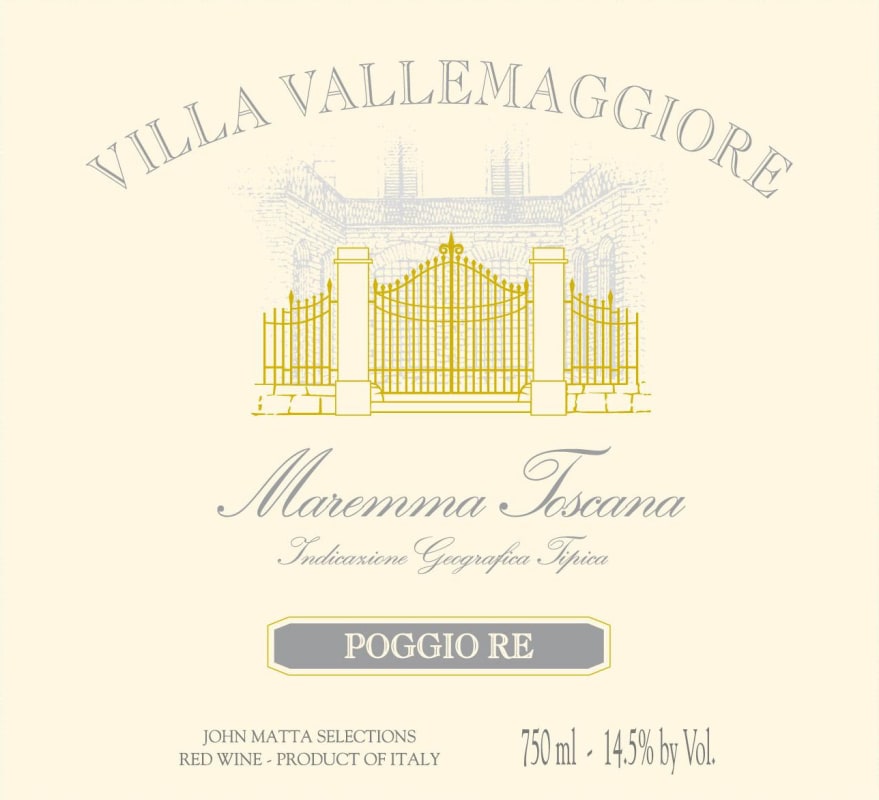 Castello Vicchiomaggio Villa Vallemaggiore Maremma Toscana 2010 Front Label