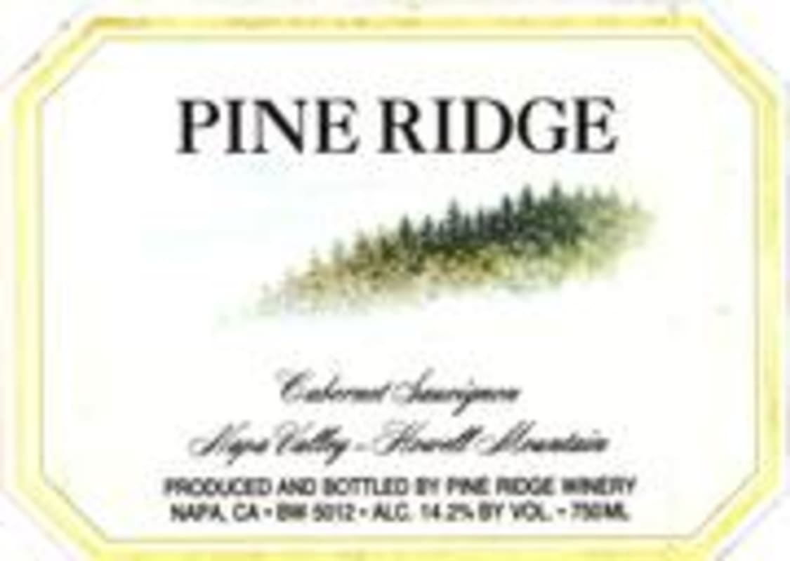 Pine Ridge Howell Mountain Cabernet Sauvignon 1998 Front Label