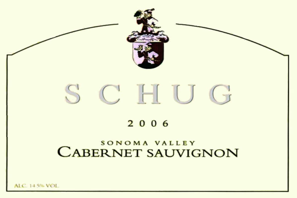 Schug Sonoma Valley Cabernet Sauvignon 2006 Front Label