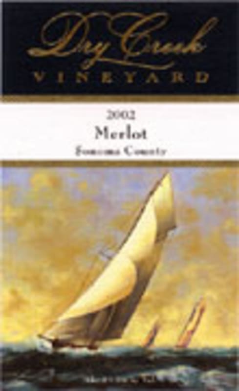 Dry Creek Vineyard Merlot 2002 Front Label