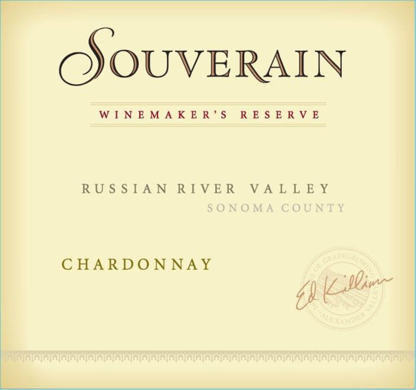 Chateau Souverain Winemaker's Reserve Chardonnay 2008 Front Label