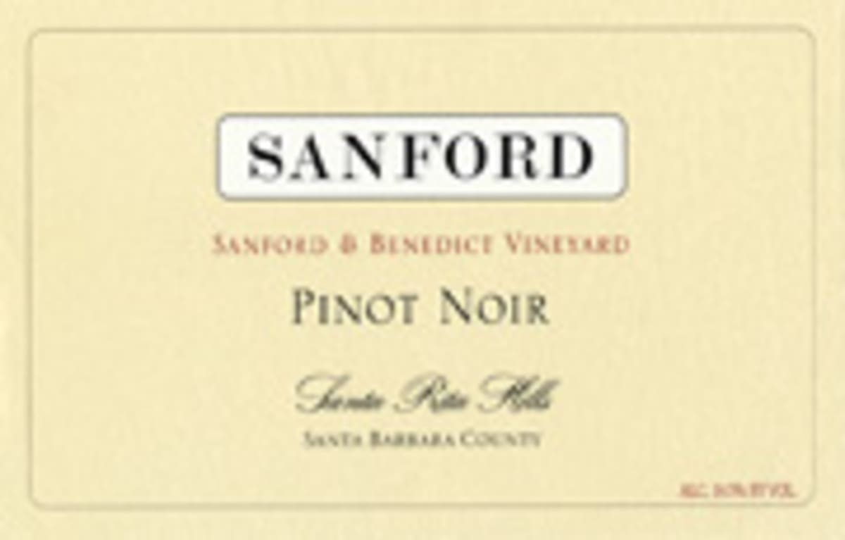 Sanford Sanford & Benedict Vineyard Pinot Noir 2002 Front Label