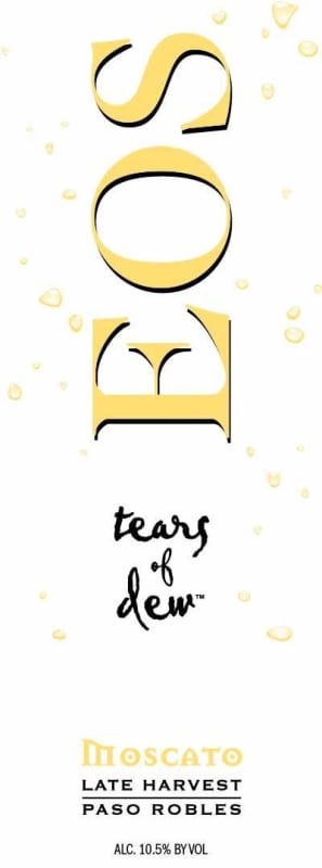 EOS Tears of Dew Late Harvest Moscato 2013 Front Label