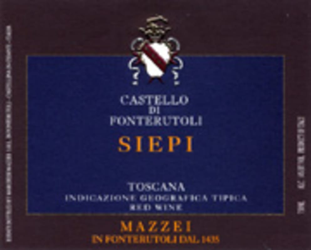 Mazzei Fonterutoli Siepi 2002 Front Label