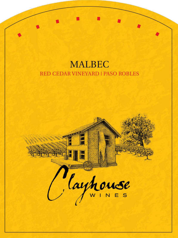 Clayhouse Red Cedar Vineyard Malbec 2014 Front Label