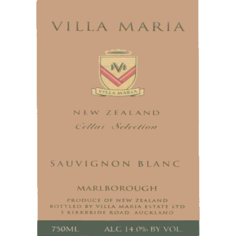 Villa Maria Cellar Selection Sauvignon Blanc 2005 Front Label