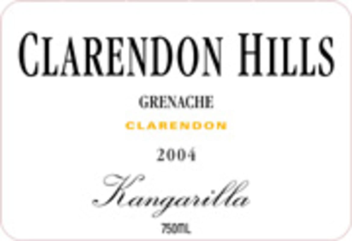 Clarendon Hills Kangarilla Grenache 2004 Front Label