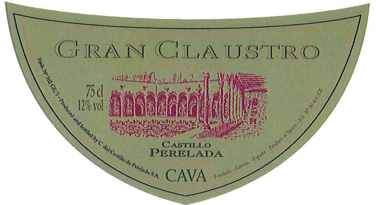 Castillo Perelada Gran Claustro Brut Nature Cava 2005 Front Label