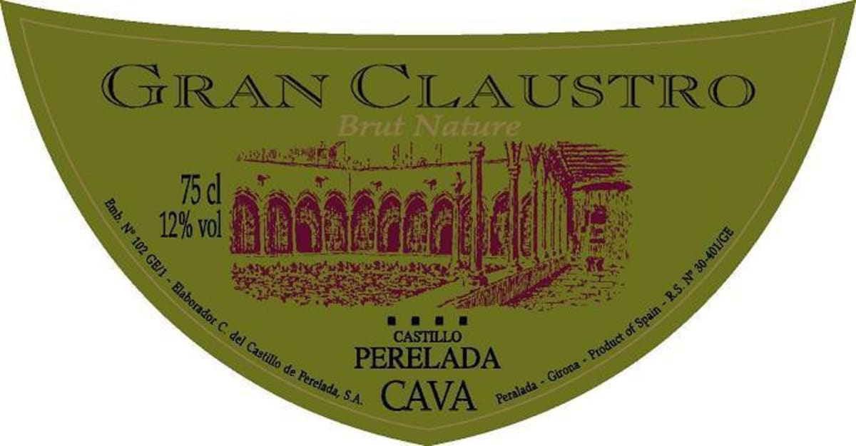 Castillo Perelada Gran Claustro Brut Nature Cava 2009 Front Label
