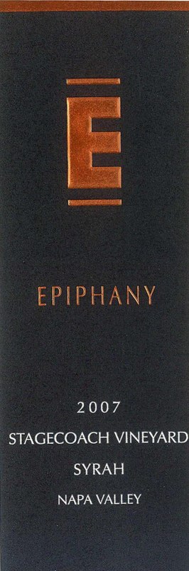 Epiphany Stagecoach Vineyard Syrah 2007 Front Label