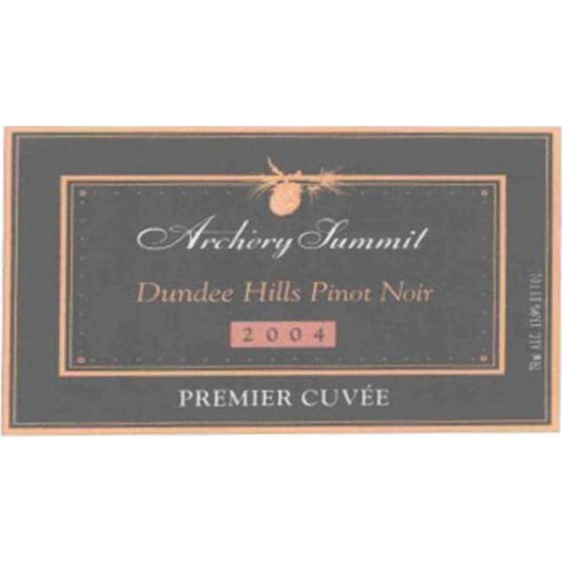 Archery Summit Premier Cuvee Pinot Noir 2004 Front Label