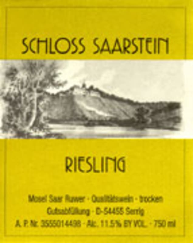 Schloss Saarstein Riesling Kabinett 2004 Front Label