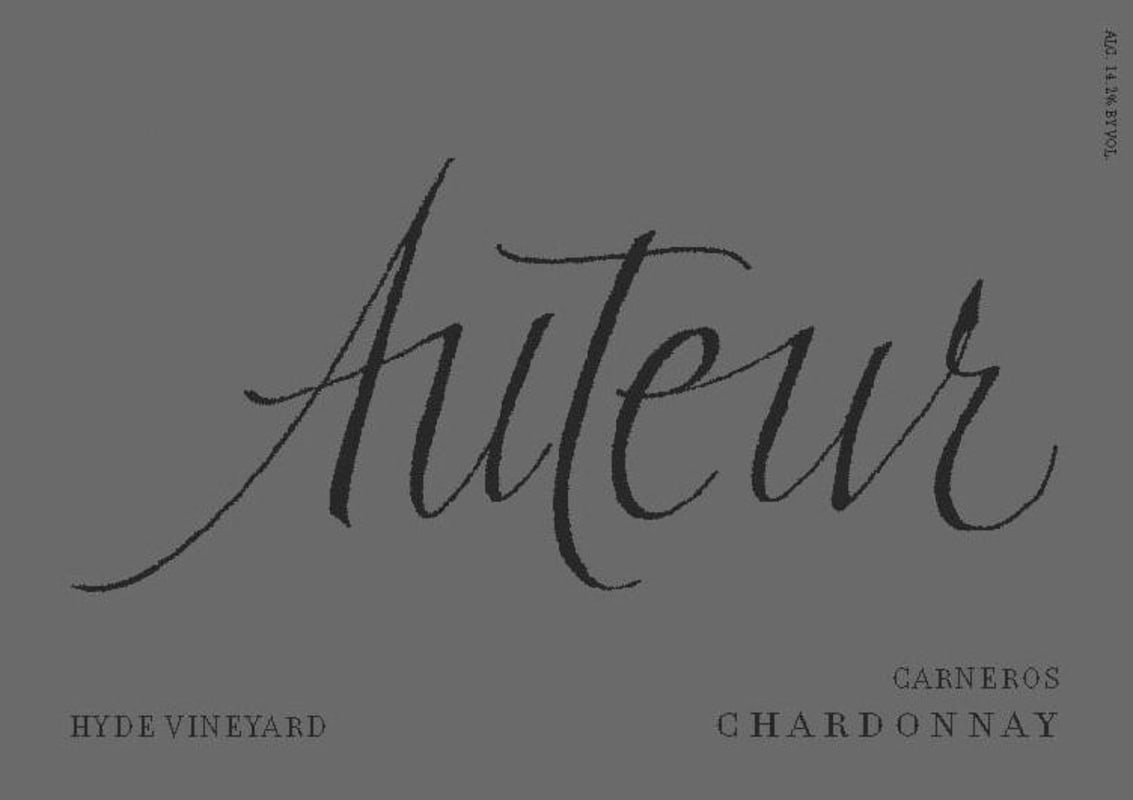 Auteur Wines Hyde Vineyards Chardonnay 2009 Front Label