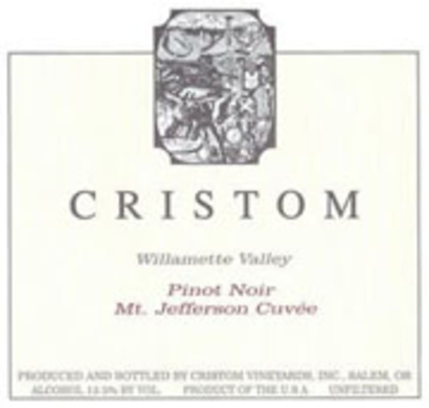 Cristom Mt. Jefferson Cuvee Pinot Noir 2003 Front Label