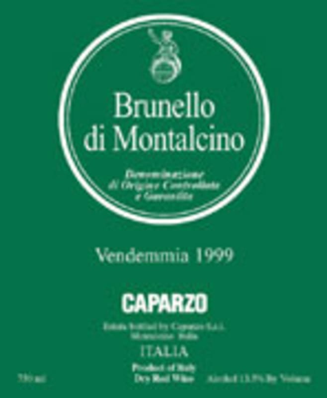 Caparzo Brunello di Montalcino 2000 Front Label