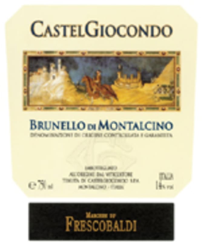 Frescobaldi CastelGiocondo Brunello di Montalcino 2000 Front Label