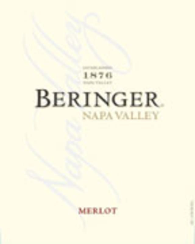 Beringer Napa Valley Merlot 2003 Front Label