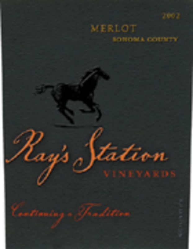 Ray's Station Alexander Valley Merlot 2002 Front Label