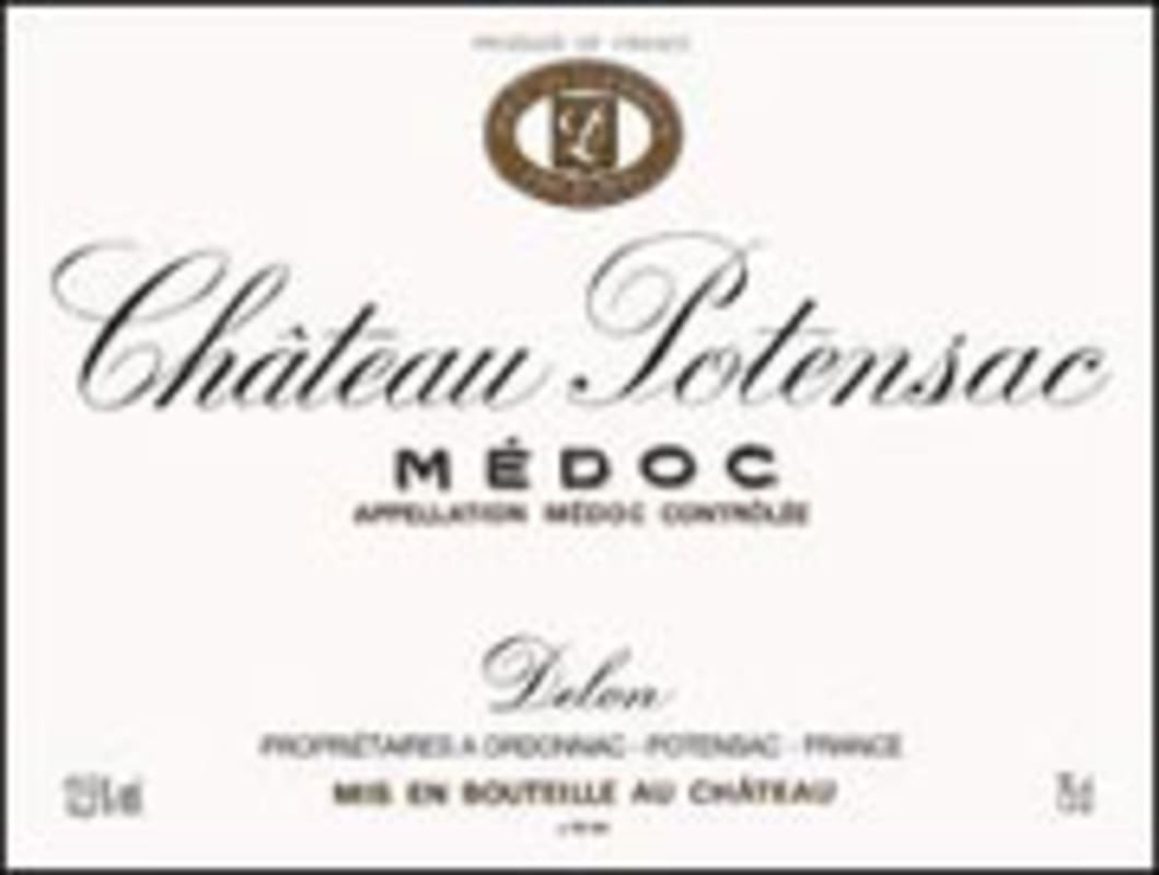 Chateau Potensac 2002 Front Label