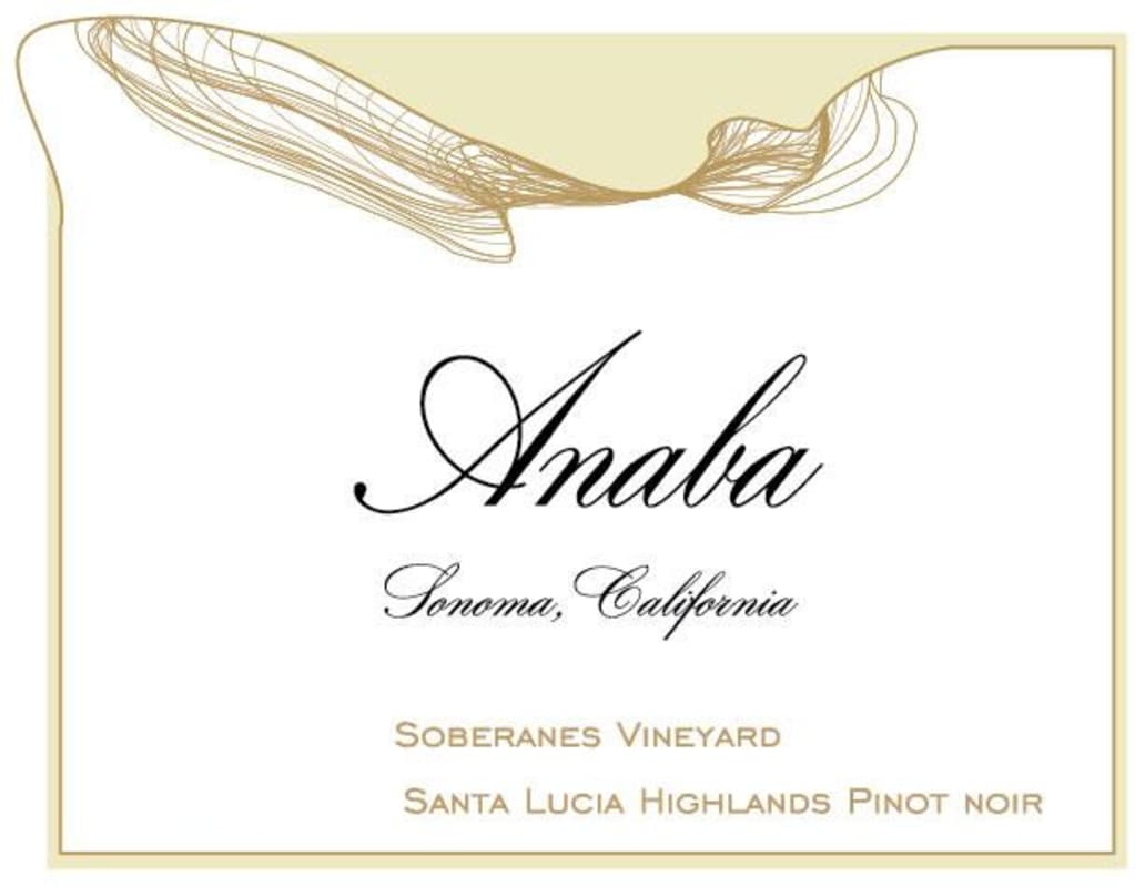 Anaba Soberanes Vineyard Pinot Noir 2011 Front Label