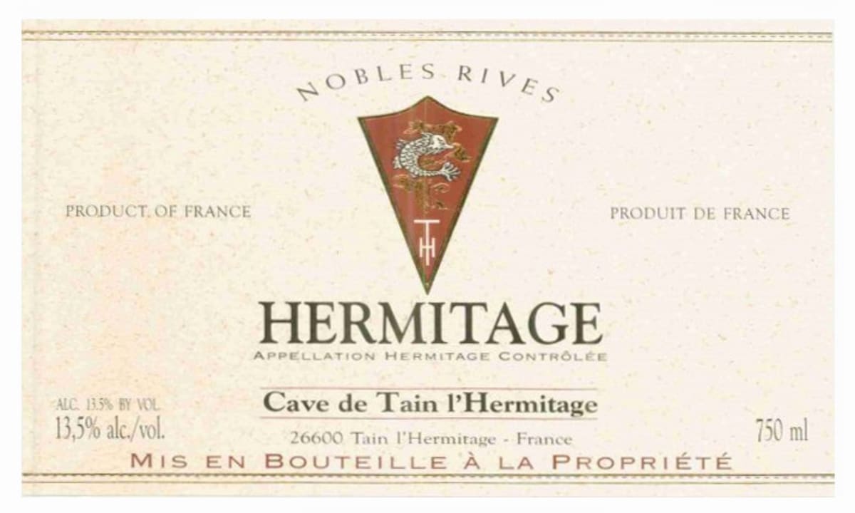 Cave de Tain Hermitage Rouge 2007 Front Label