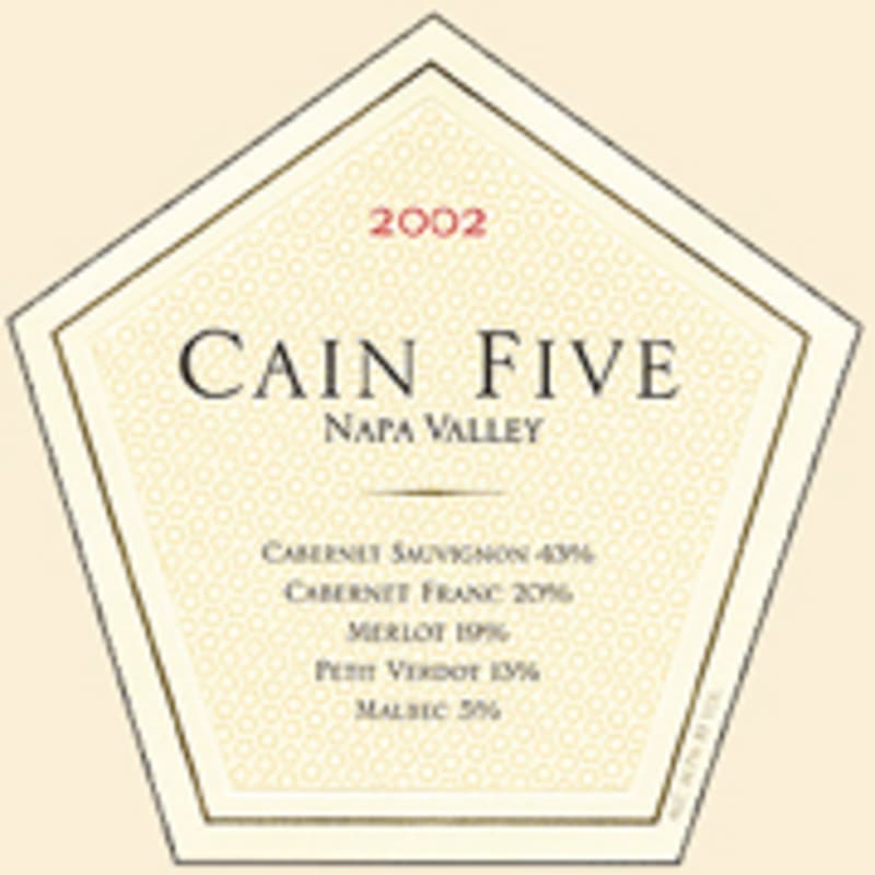 Cain Five 2002 Front Label