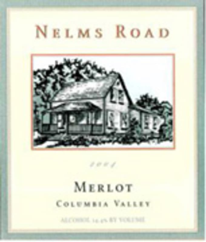 Woodward Canyon Nelms Road Merlot 2004 Front Label
