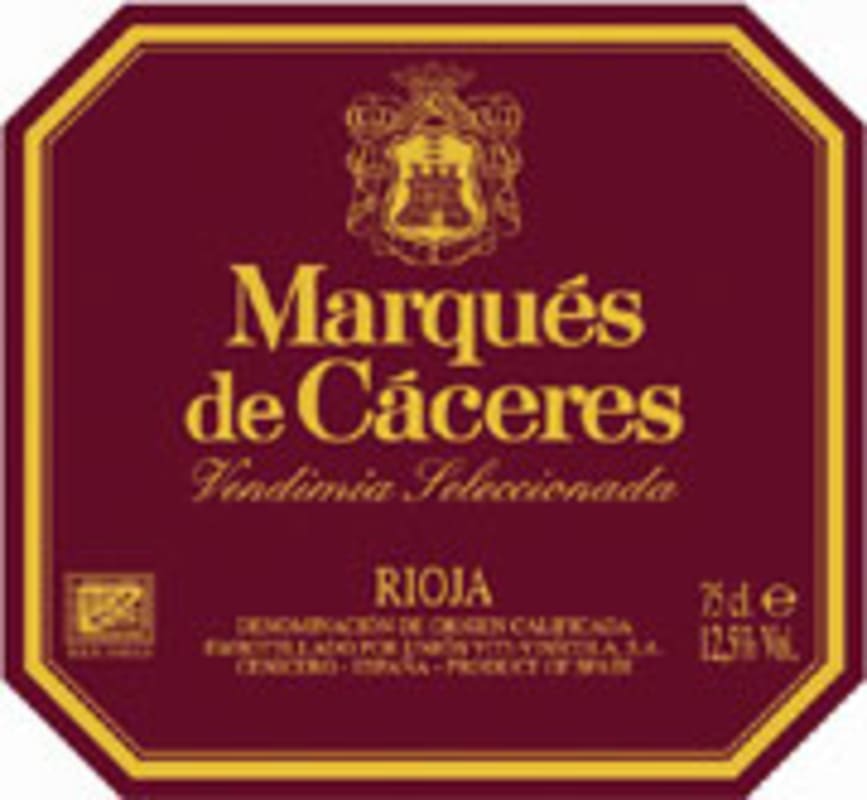 Marques de Caceres Rioja Crianza 2002 Front Label