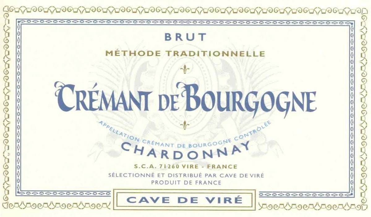 Cave de Vire Cremant de Bourgogne Chardonnay Front Label