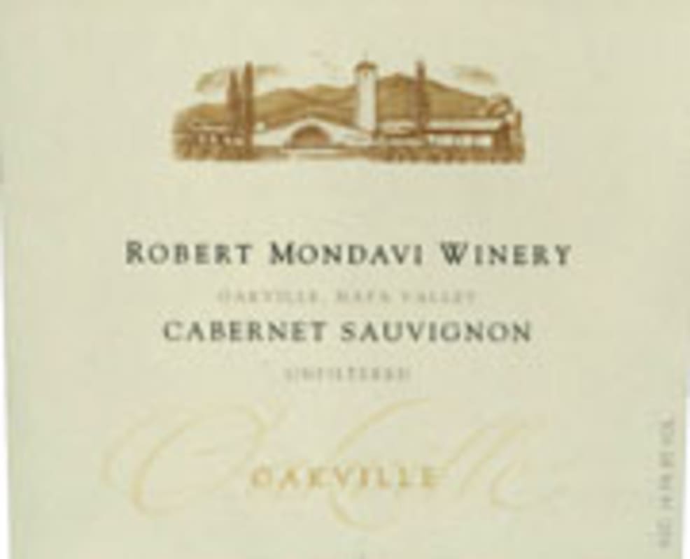 Robert Mondavi Oakville District Cabernet Sauvignon 2003 Front Label