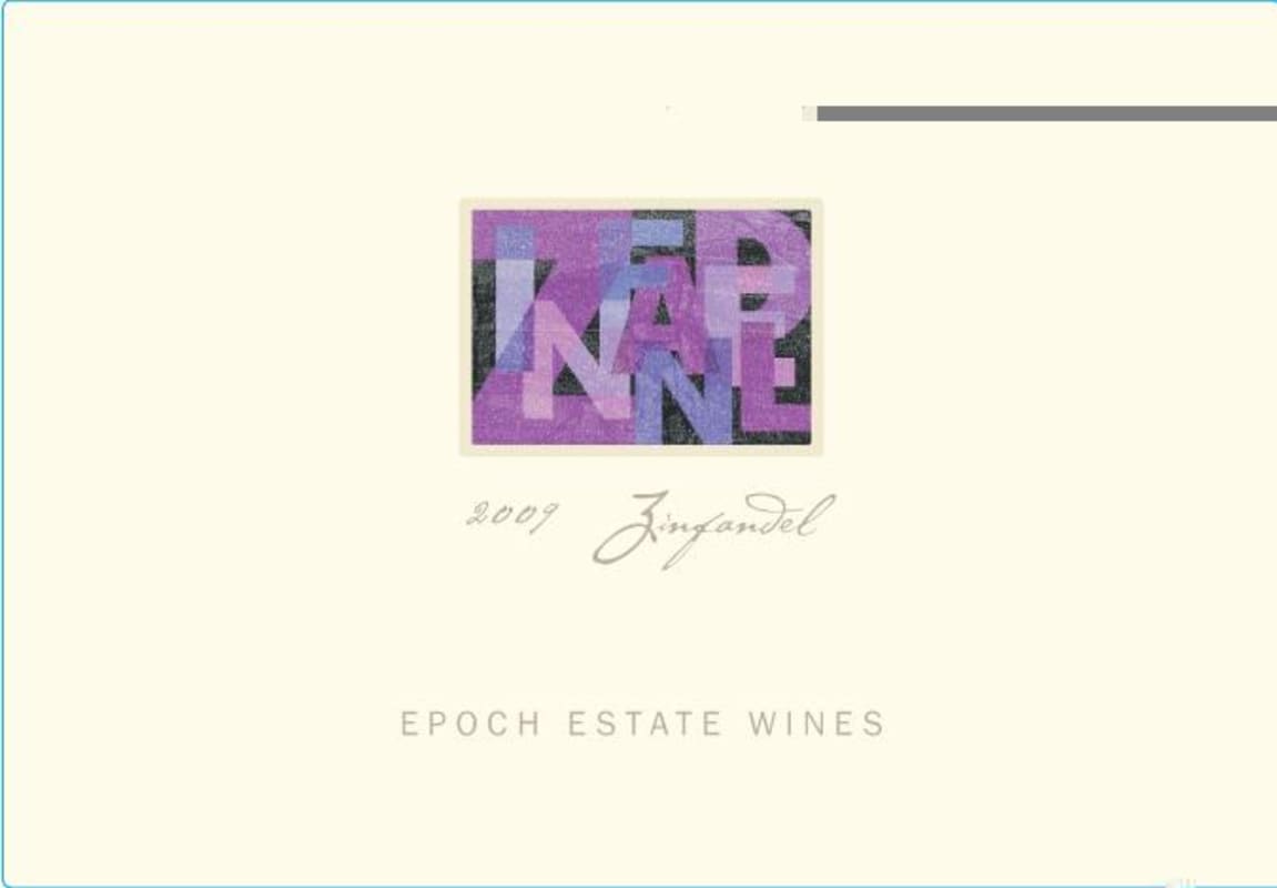 Epoch Zinfandel 2010 Front Label
