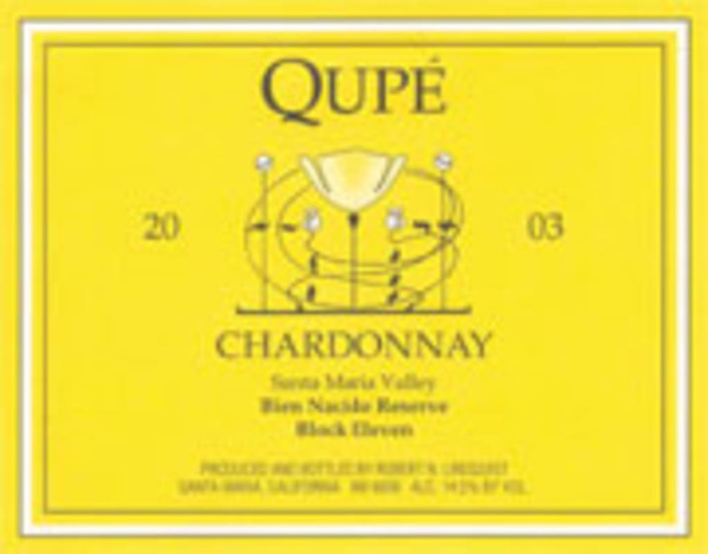 Qupe Reserve Block 11 Chardonnay 2003 Front Label