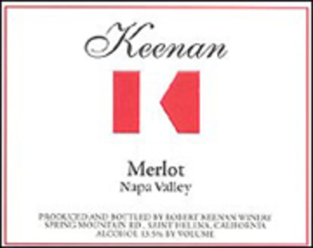 Keenan Napa Valley Merlot 2002 Front Label