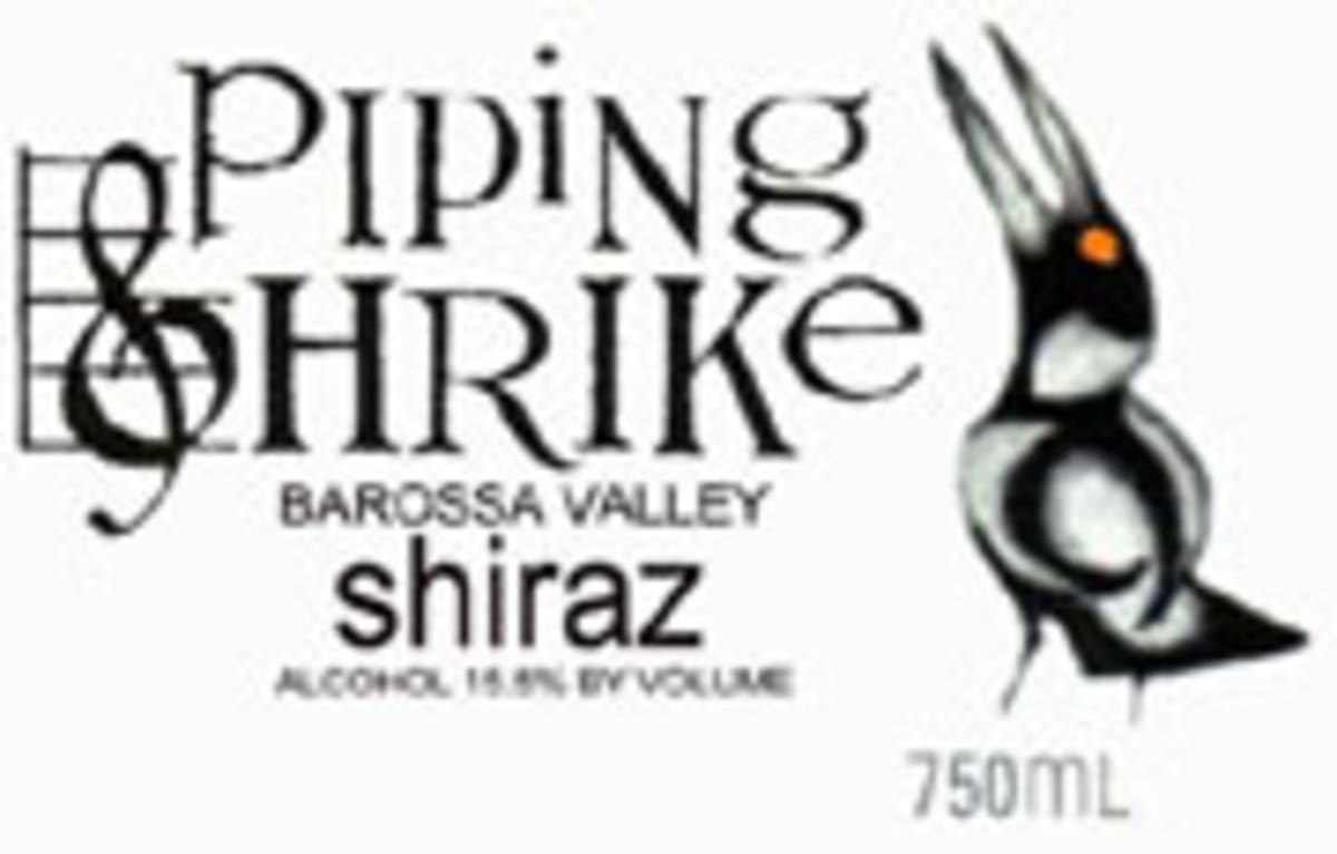 Piping Shrike Shiraz 2003 Front Label