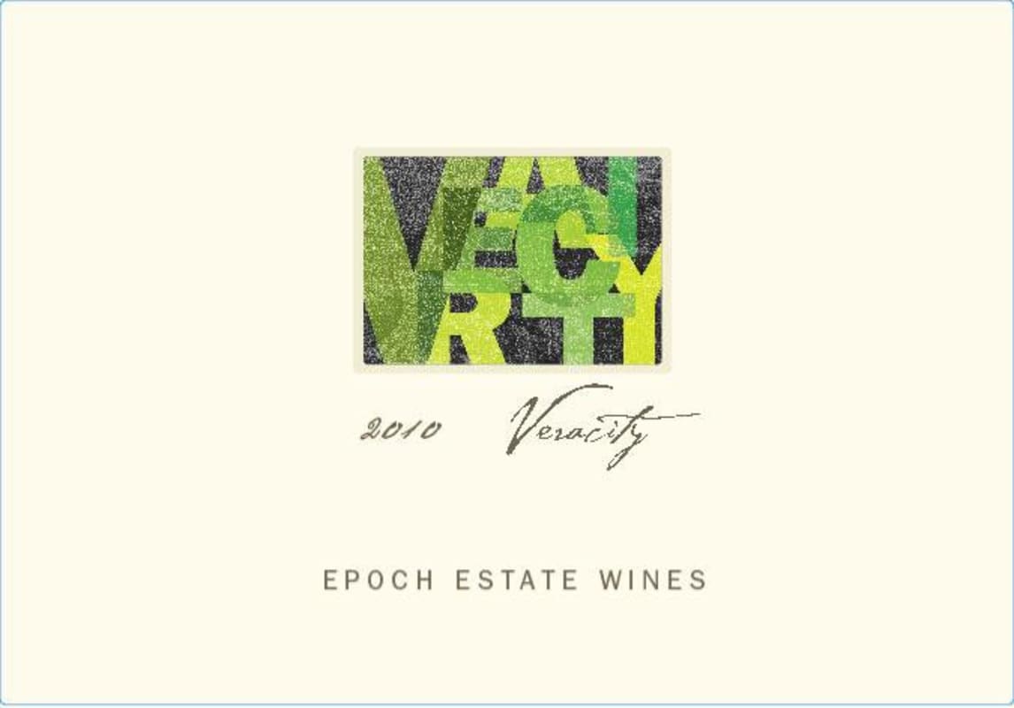 Epoch Veracity Red Blend 2010 Front Label
