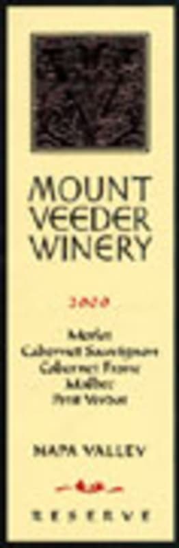 Mount Veeder Winery Reserve Cabernet Sauvignon 2000 Front Label
