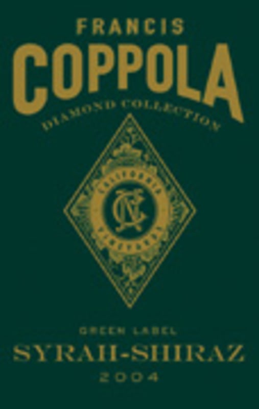 Francis Ford Coppola Diamond Collection Syrah-Shiraz 2004 Front Label