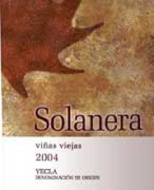 Bodegas Castano Solanera 2004 Front Label